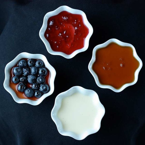 Silky Italian cream dessert with a delicate vanilla flavor, gently set to perfection and topped with a luscious fruit or caramel drizzle
